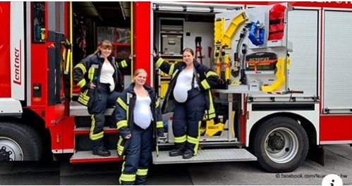 Feuerwehrfrauen in Hückeswagen sind gleichzeitig schwanger